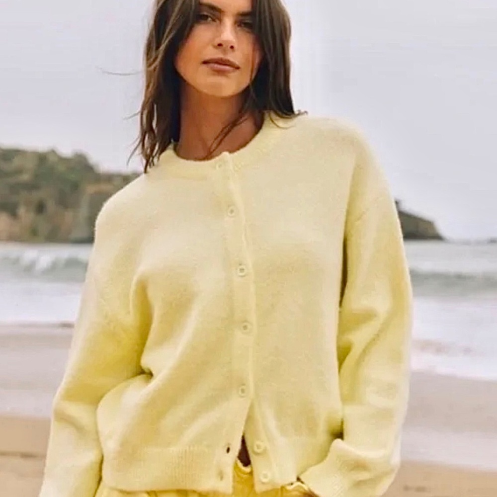 NEW DAILY DRILLS YELLOW CARDIGAN